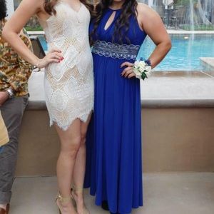 Blue Formal / Prom Dress Full Length PETITE